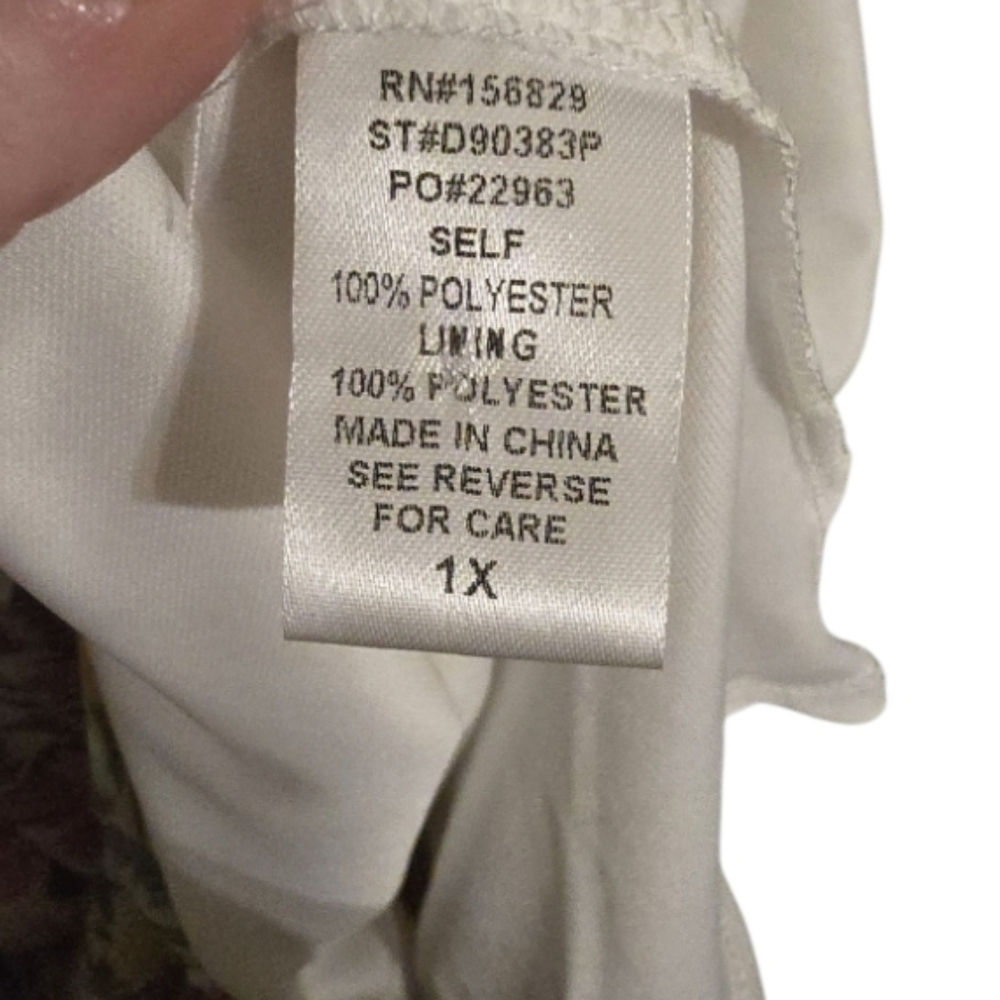 White Birch Pastel Floral Button Down Maxi Dress Size 1X NWOT - Picture 8 of 9